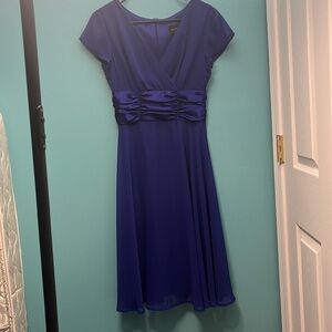 Connected Dark blue Midi Dress
